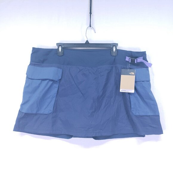 The North Face Women Spring Peak Navy Blue Skort Adjustable Waist Size 3XL - Picture 1 of 14